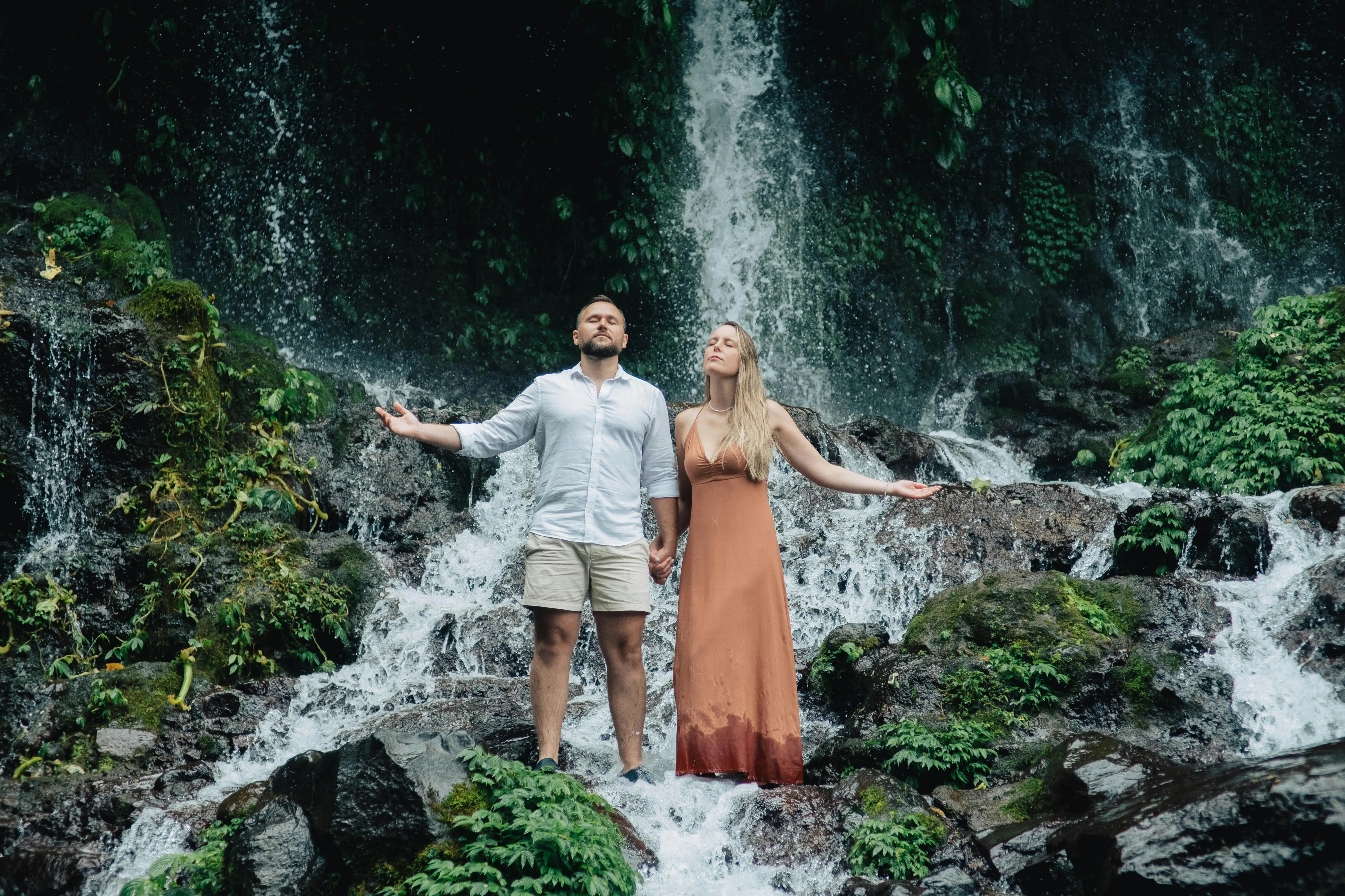 Waterfall and nature retreat