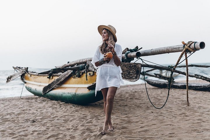 Negombo beach and lagoon views